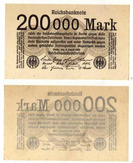 200000 марок 1923 года. 