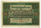 10 марок 1920 года.