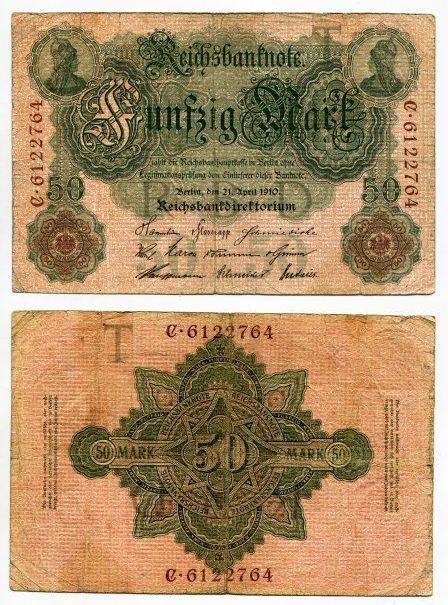 50 марок 1910 года.