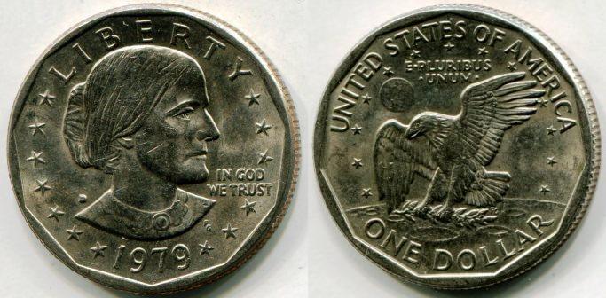США. 1 доллар 1979 года. D.