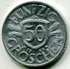 Австрия. 50 грошей 1955 года.