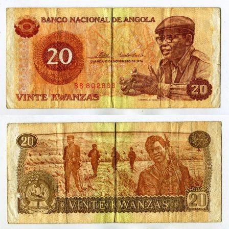 Ангола. 20 кванза 1976 года.