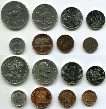 ЮАР. Набор монет 1970 - 1980 гг.