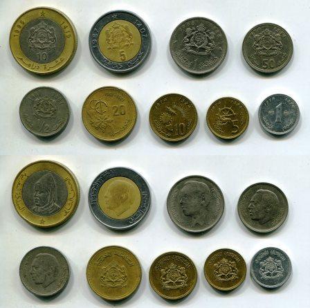 Марокко. Набор монет 1968 - 1995 гг.