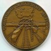 Настольная медаль "Советские Железные Дороги". ЛМД. 1975 год.