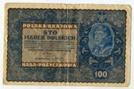 Польша. 100 марок 1919 года.