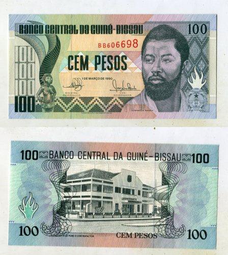 Гвинея - Биссау. 100 песо 1990 года.